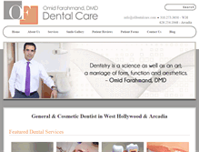 Tablet Screenshot of ofdentalcare.com